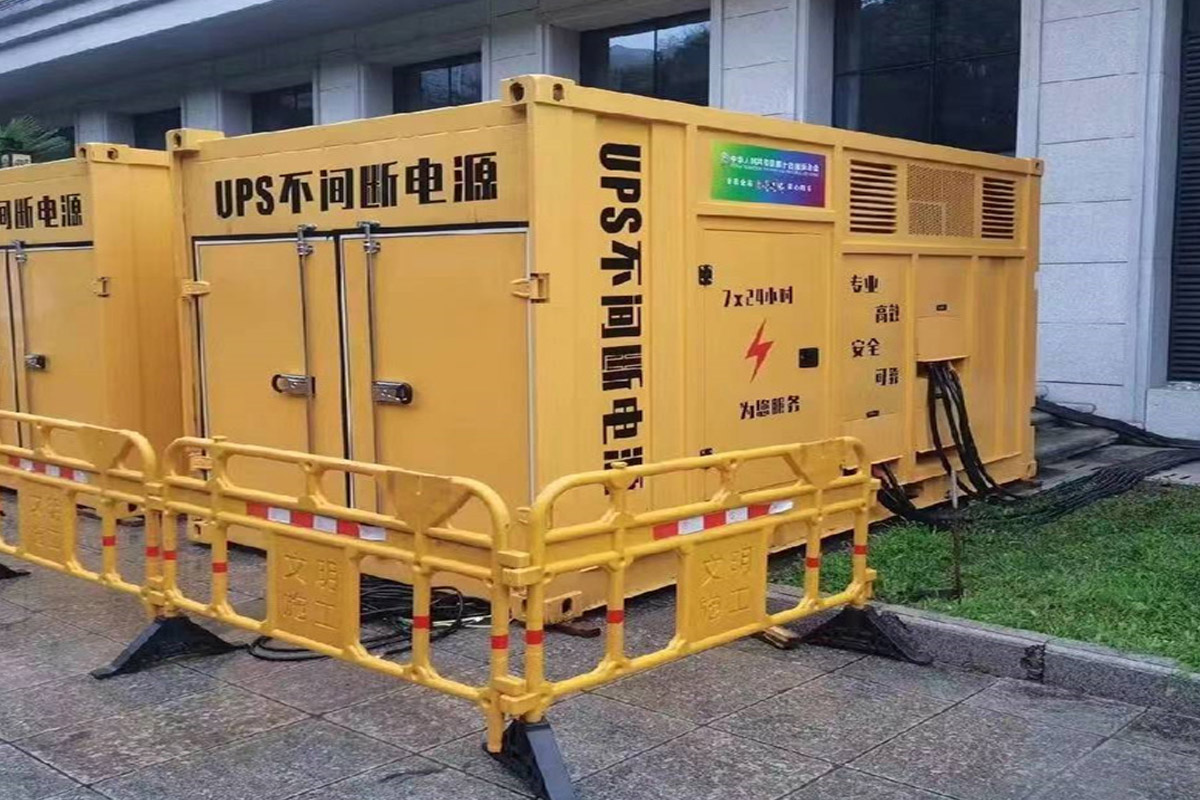 吉木乃发电机租赁施工现场